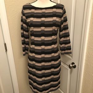 MIDI Striped Business Attire Dress